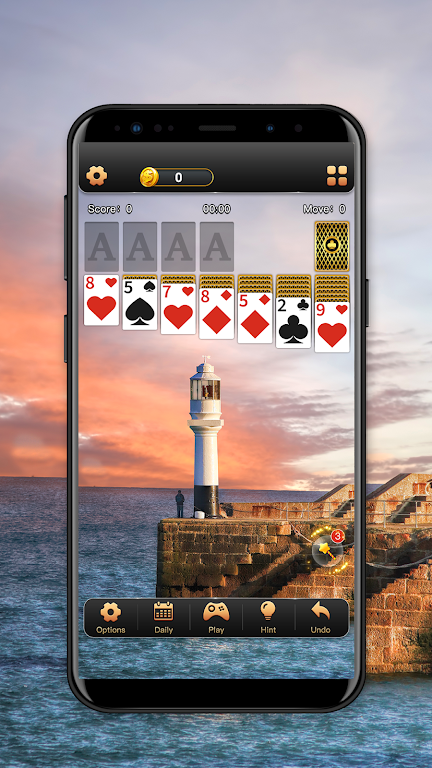 Solitaire Klondike World Trip Game screenshot
