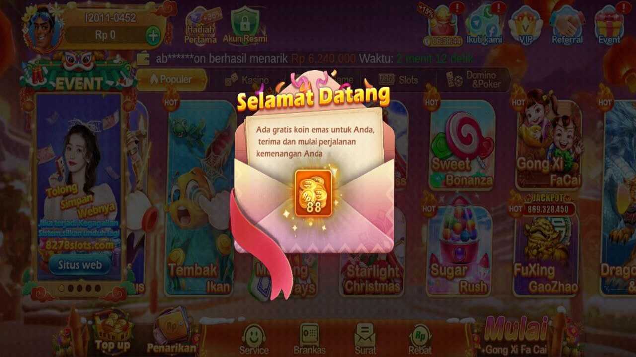 8278 Slots screenshot
